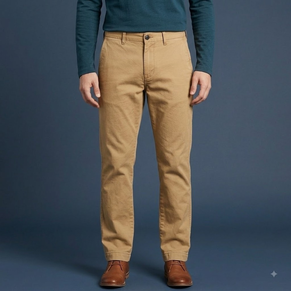 American Eagle Relaxed Chino Pants‎ Men 30x32 Khaki Cotton